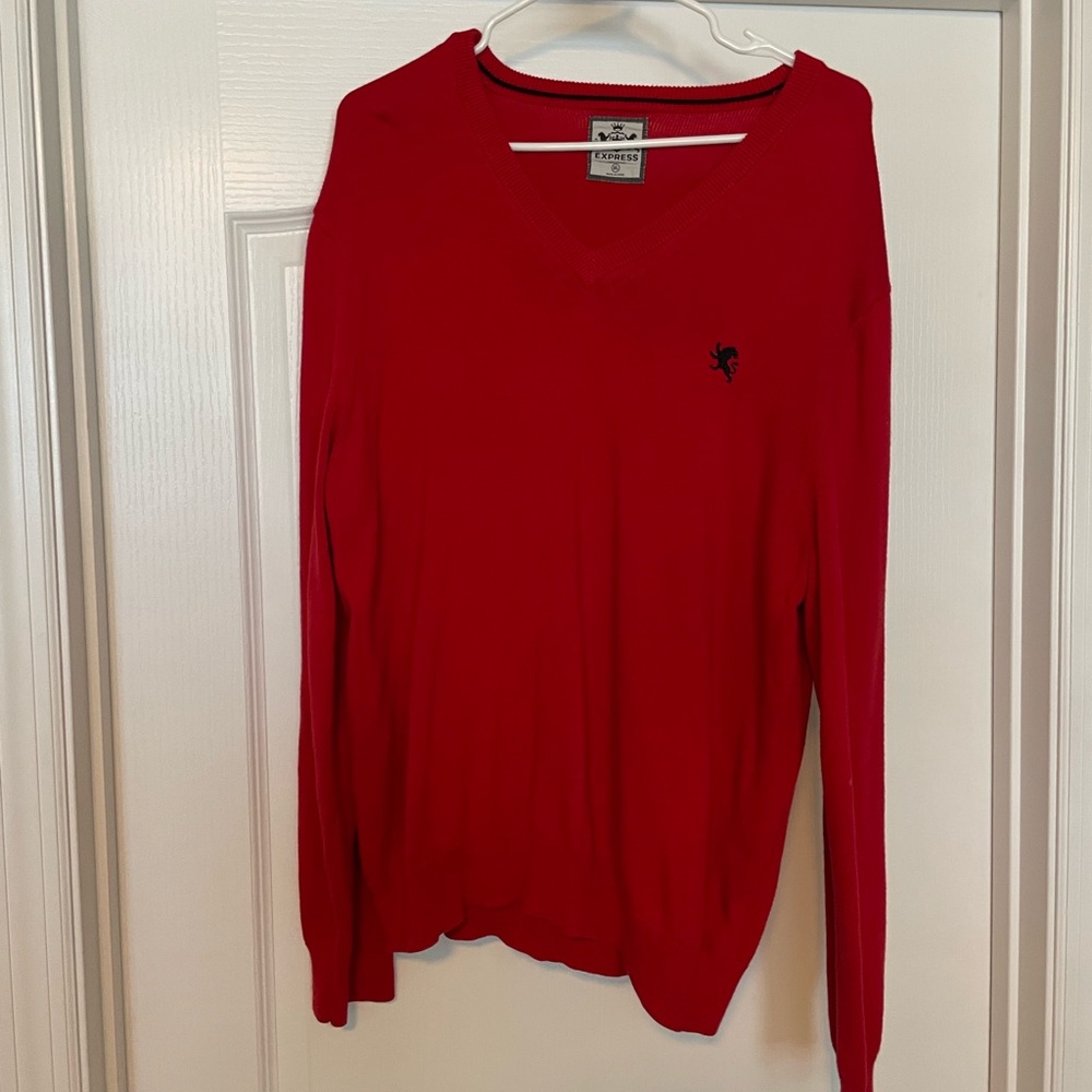 Express mens red sweater sz xl